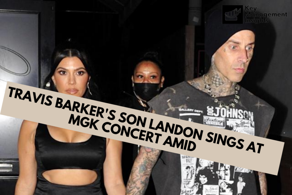 Travis Barker's Son Landon Sings at Mgk Concert Amid