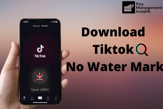 save tiktok with watermark