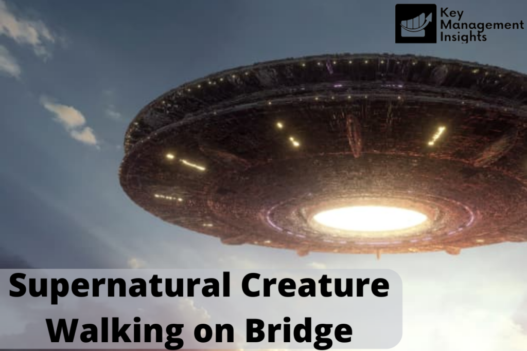 Supernatural Creature Walking on Bridge