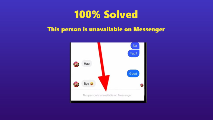 This Person Is Unavailable on Messenger